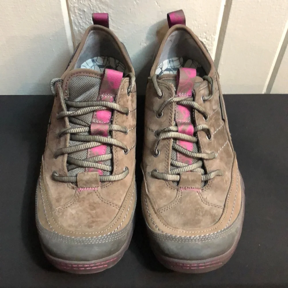 Merrell Brown Stone Women's Casual Lace Up Leather Shoes - Picture 1 of 8